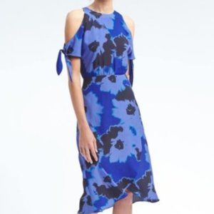 Banana Republic Cold Shoulder Midi Dress